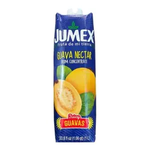 12x Jumex Guava Nectar - Drink Beverage Refreshing Natural Fruit Juice Sweet Tropical Flavor Glass Bottle Cold Liquid Hydration Quencher Authentic Mexican Pantry Grocery Wholesale Bulk Pack Bundle Lot New Sealed 32.4oz 12ct
