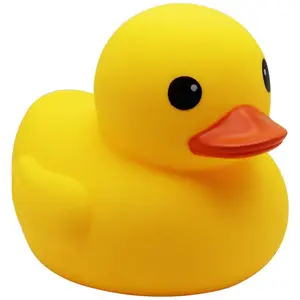 Yellow Rubber Ducks Large Bath Toys Bathtub Floating Squeaky Duckies Gift Safe Non Toxic PVC Material Soft Surface Moderate Size Educational Toy