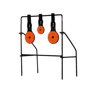 Durable Steel Targets for Air Rifle & Handgun, Easy-To-Use Foldable Design, High Visibility Training Aim, Ideal for Outdoor Practice