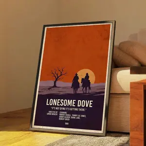 Lonesome Dove Movie Poster Wall Art  Limited Collection Print Home Decor  Gift Idea