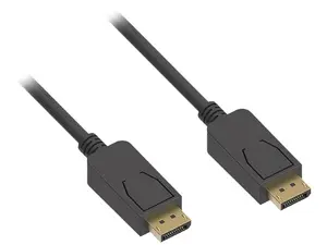 Nippon Labs 6Ft DisplayPort Male/Male Cable V1.2 4K up to 144Hz, Black DP1.2 Cable - 60DP12V-MM-6