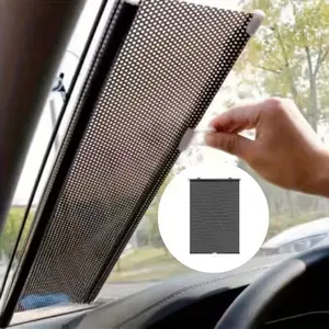 Car windshield sunshade protective extendable cover front and rear window UV blocking heat insulation car accessory, Portable Car Sunshade