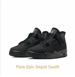 All-Black High-Top Casual Sneakers with Mesh Panels and Air Cushioning