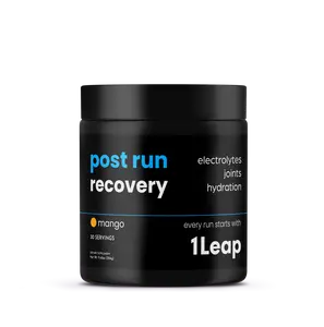 1LEAP Electrolytes & Joint Support Powder - Hydration Drink Mix with Turmeric, Glucosamine, MSM - Mango Flavor, 30 Servings - Zero-Sugar Recovery
