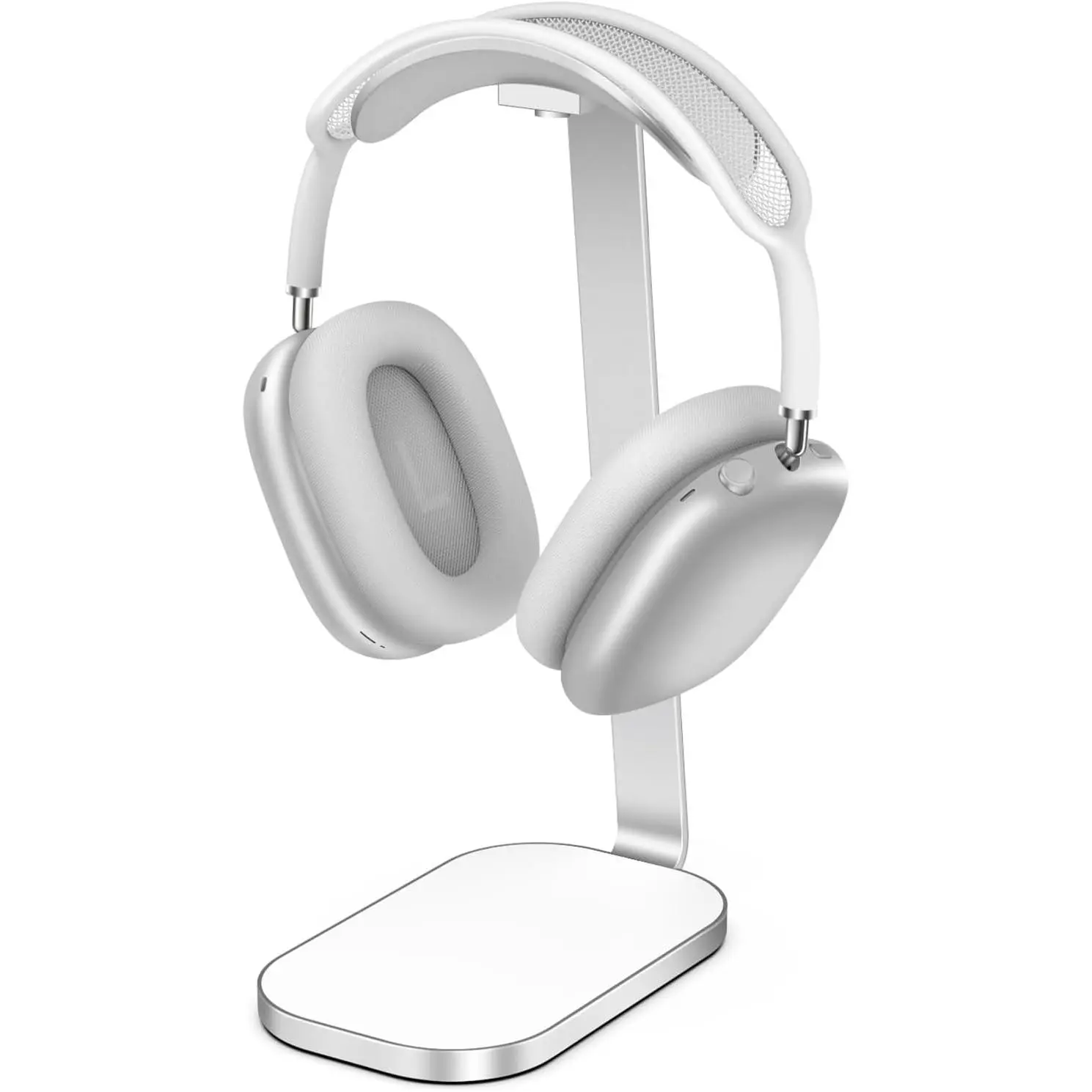 Headphone Stand for AirPods Max, Headset Holder with Aluminum Supporting Rod, Heavy Base Desk Stand Headphones Support Accessory for All Headphones