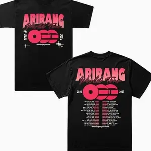 Arirang World Tour 2026 Merch T-shirt Summer Unisex Short-sleeved Fashion Y2K Casual Stylish Design Tee Tee Gift, Unisex Tee, Streetwear Soccer Tee. 734 8TR 51M ZDQ