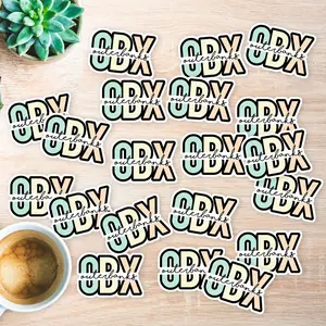 Stickers Pack 20 Pcs outerbanks Luggage Car Waterproof OBX Skateboard Aesthetic Bottle Bike Guitar Water Laptop Vinyl Bumper Colorful