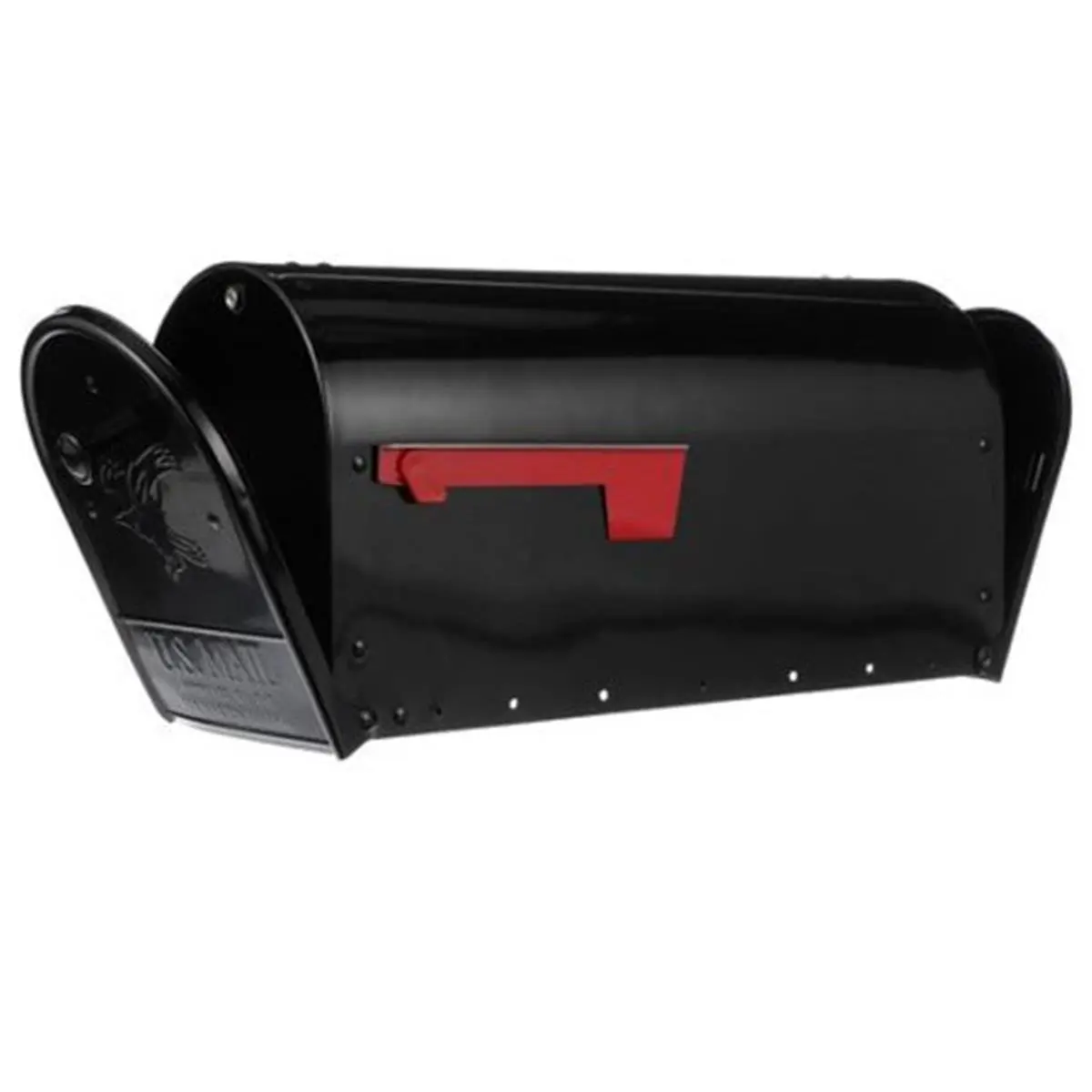 Solar Group Galvanized Steel Double Door Mailbox - Outback Black, Weather-Resistant Steel Letterbox with Dual Access, Internal & Body Straps, Larger Capacity for High Traffic Residential Areas, All-Metal Design for Easy Mail Checking