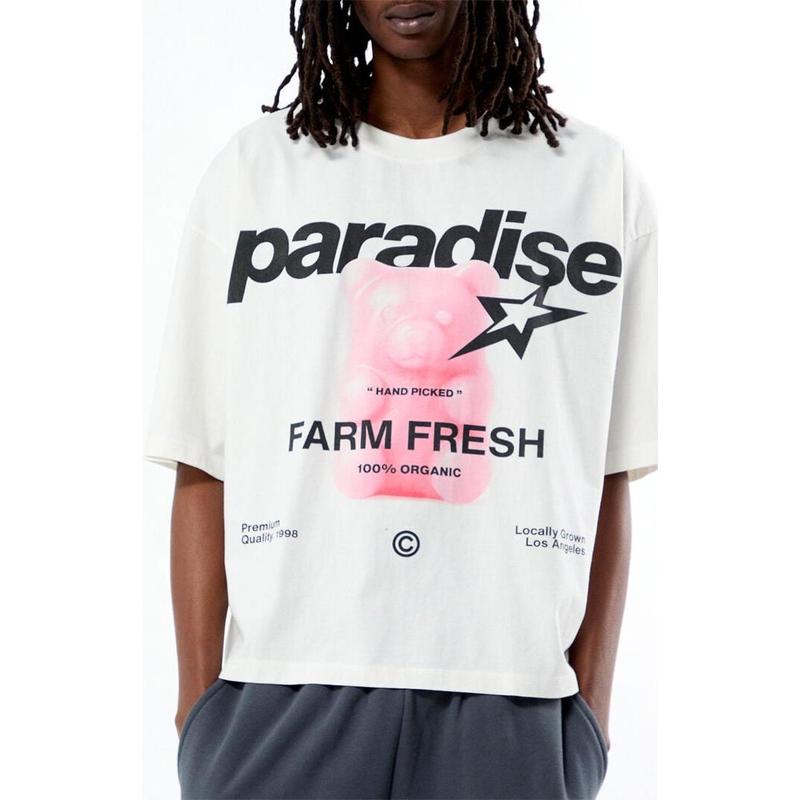 Pacsun Men's Paradise Cropped Boxy T-Shirt