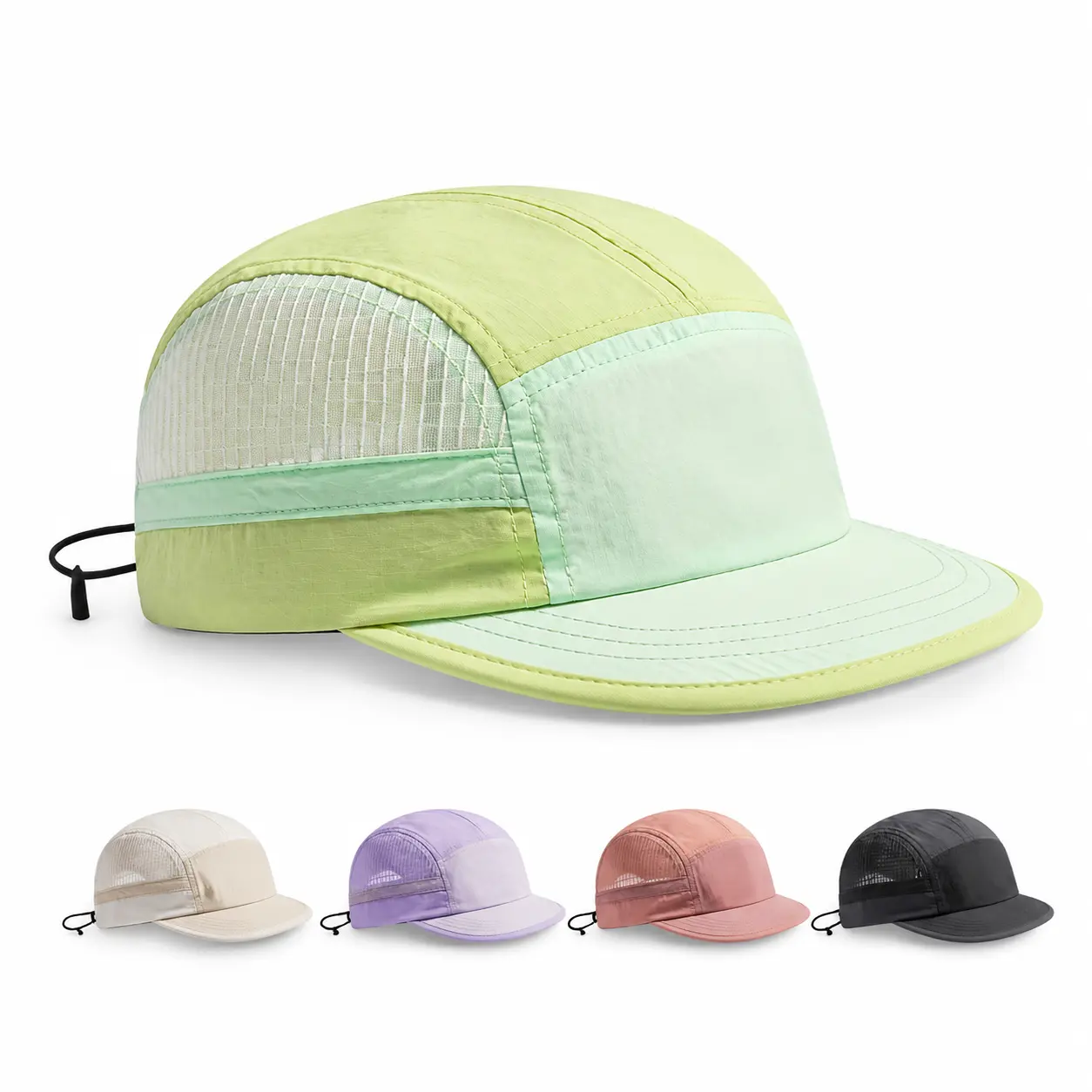 Unisex Lightweight Outdoor Hat, Breathable Quick Dry Sun Hat with UV Protection, Adjustable Running Cap, Mesh Sports Cap for Hiking Camping Fishing Travel, Casual Summer Baseball Hat