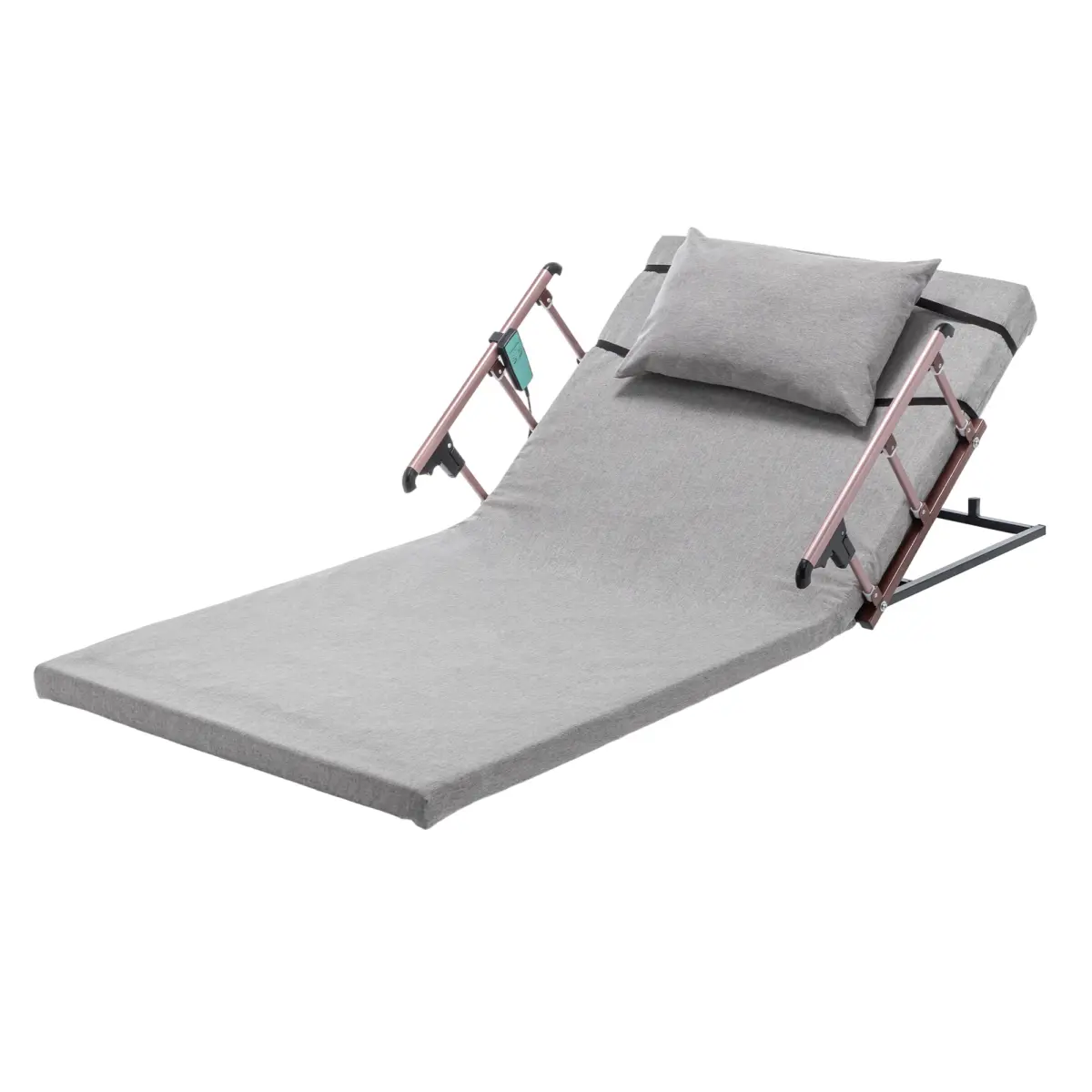 Indoor Elderly Home Care Electric Adjustable Bed Backrest - Carbon Steel Sturdy Upgraded Lifting System (4-68°), 300 lbs Durable Capacity, Collapsible Safety Rails, Remote Control, Plush Body-Contouring Support, Assembly Required Furniture, Neck Support,