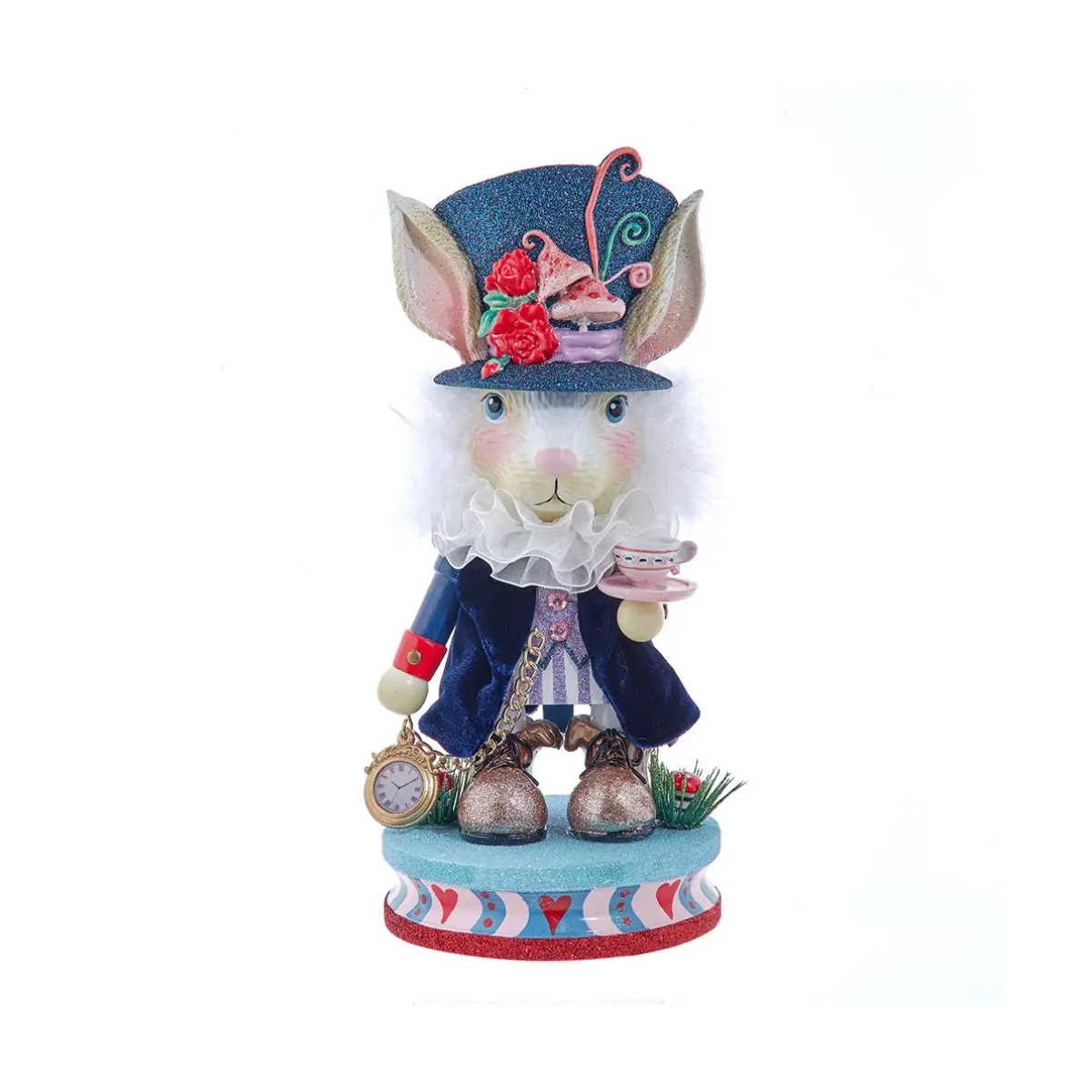 Hollywood White Rabbit Nutcracker 13 Inches decor