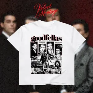 The Goodfellas Heavy Cotton Unisex Shirt Series Movie Tshirt Vintage 90s Style Cinematic Graphic Tee For Film Fan Menswear Womenswear Direct-to-garment Breathable Printing