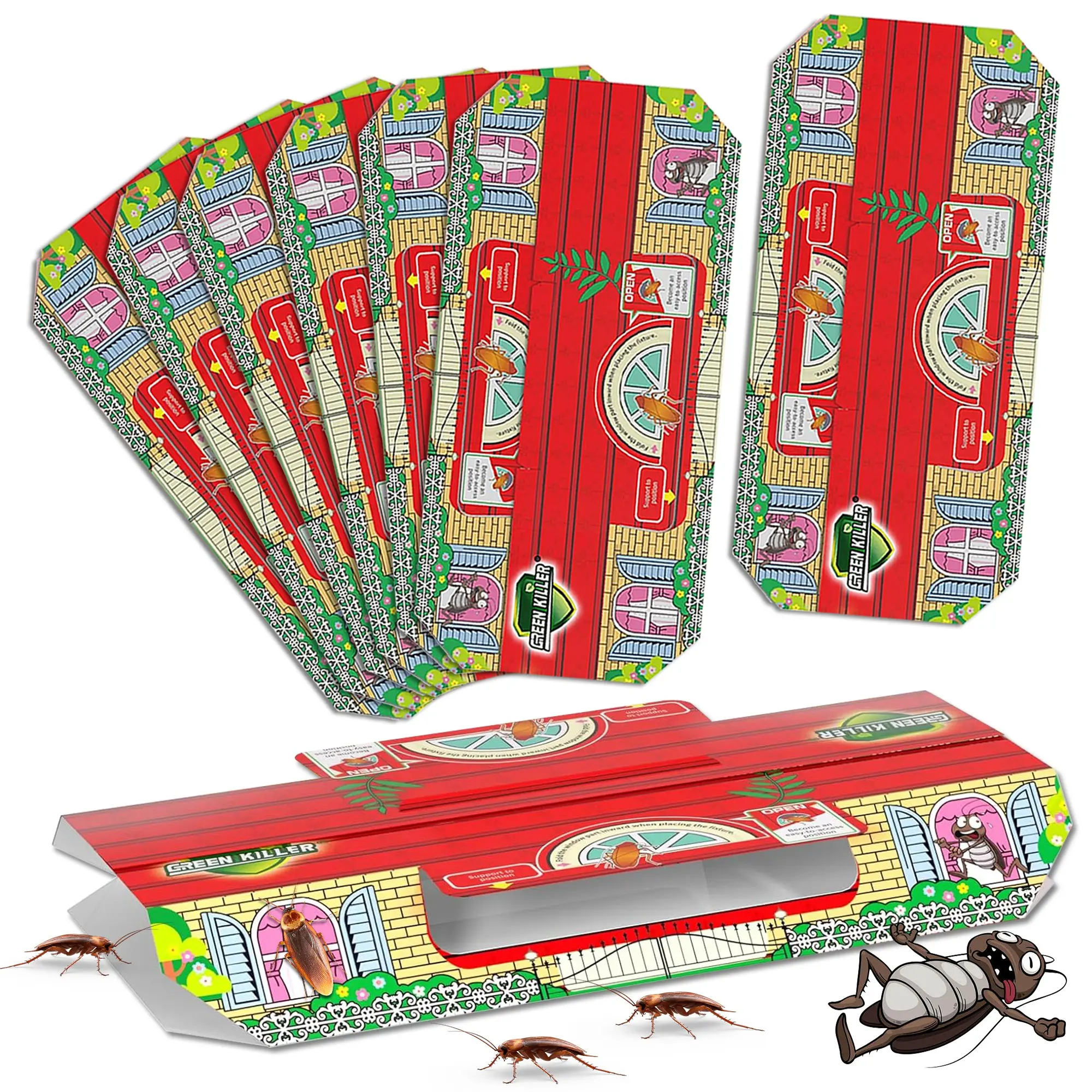 Effective Cockroach Trap Set, Cockroach Killer, Durable & Reusable Design, Ideal for Kitchen, Bathroom, Office Use, Easy Setup Pest Control Solution