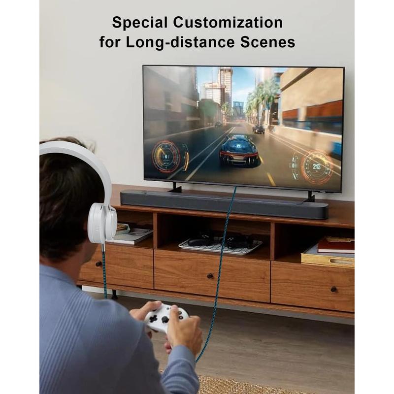 Aux Cord 5ft/1.5M, Nylon Braided 3.5mm Audio Cable Headphone Cable 3.5mm Male to Male Aux Cord for Car, for Headphone,Tablets, Speakers