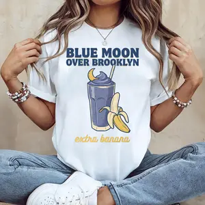 Blue Moon Smoothie Heated Rivalry Inspired Shirt, Booktok Romance T-Shirt, Blue Moon Over Brooklyn extra banana smoothie sweatshirt fan gift, Heated Movie Rivalry Crewneck