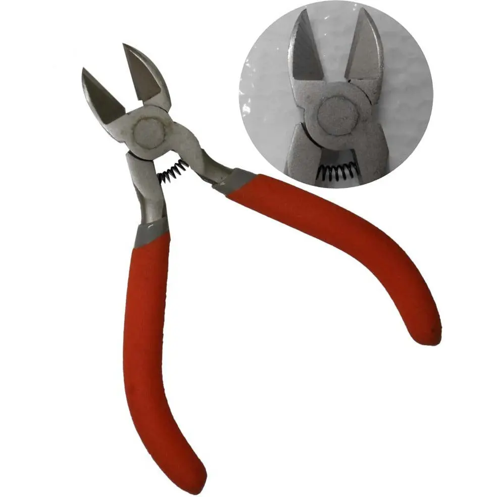 FINE TIP 4.5" NON-SLIP CARBON STEEL SIDE CUTTER PLIERS  - TP-81053