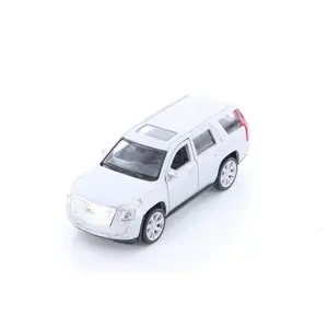 2017 Cadillac Escalade Silver SUV 1:38 Scale Diecast Pullback - Welly - 43751SIL