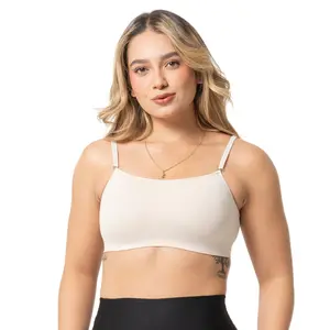 Sonryse 2-Pack Seamless Thin Strap Bra for Women – Sport Top Bralette with No Underwire, Second-Skin Comfort & Wide Support Underbust Band