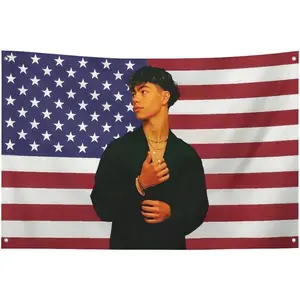 Tapestry Malachi Funny American Flag Are Suitable For College Dormitories, Bedrooms, Background Decorations Barton Flag Poster Blanket Gift Merch 3×5FT