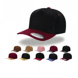 Breathable Corduroy Trucker Snapback in Various Colors, Adjustable Unisex Cap for Hip-Hop, Outdoor & Casual Use, with Moisture-Wicking Liner and Soft Feel, All-Season Fit