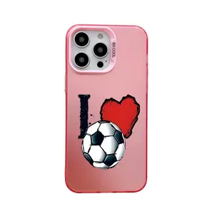 I Love Soccer iPhone Case - Compatible with iPhone 17/16/15 Pro Max - Premium, Stylish, Shock-Resistant Case| Sports Edition