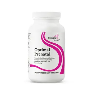 Seeking Health- Optimal Prenatal - Supplement with Vitamin B12, L-Methylfolate, & Choline - Vegetarian Supplement to Support Optimal Prenatal Health - 240 Capsules