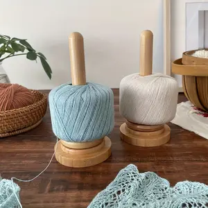 Multifunctional suit, wooden yarn storage box, desktop yarn spool rack, fashionable design spool storage unit, rotary wooden winder, yarn storage solution, perfect holiday gift for knitting enthusiasts.