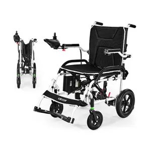 VEVOR Electric Wheelchair for Adults, 265lbs Capacity, Foldable Lightweight Motorized Wheelchair, 13-Mile Long Travel Range, All-Terrain Powered Chair, Portable for Seniors DisabledVEVOR Super Brand Day