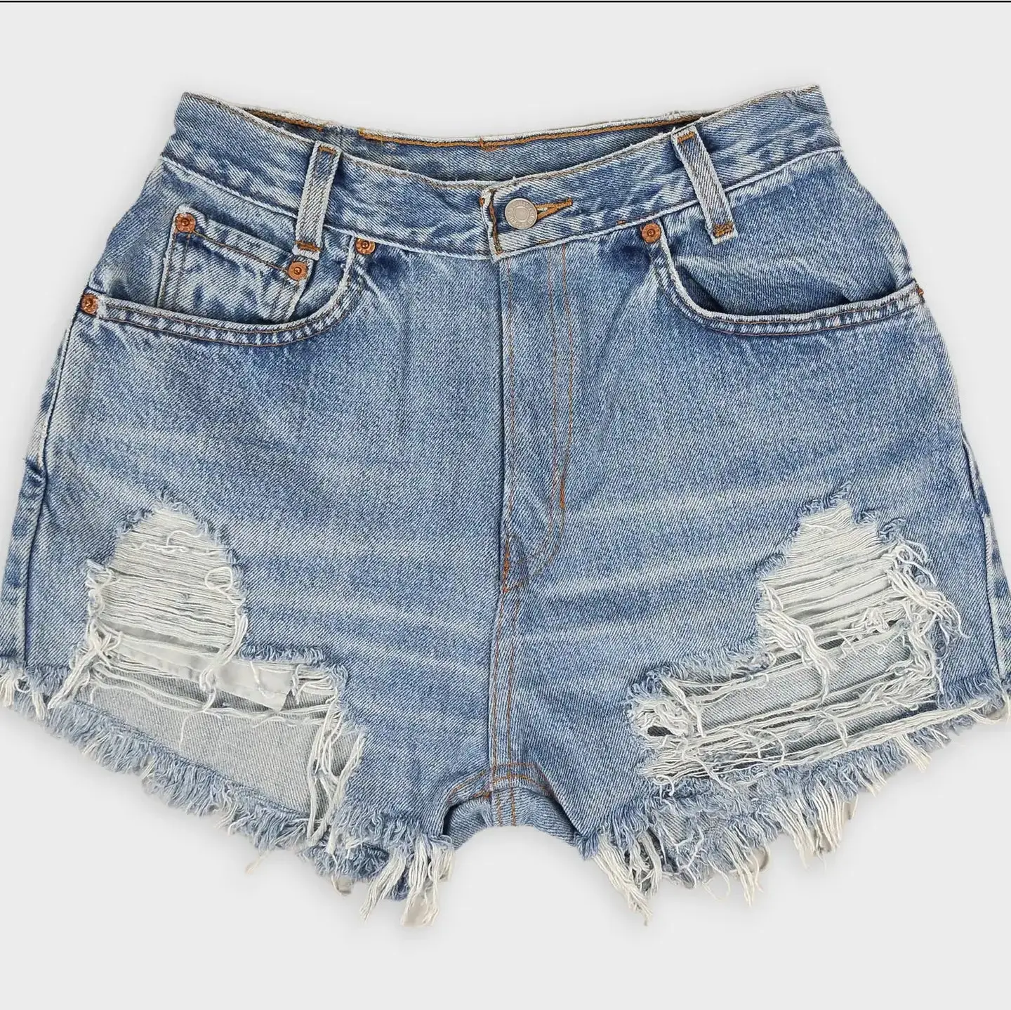 Upcycled Denim Cutoff Shorts