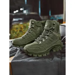 Men's Military Tactical Boots, Lightweight & Durable Work Boots, Outdoor Combat Jungle Anti-slip Boots, Hiking Boots, Backpacking Boots