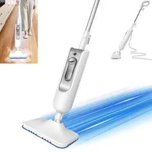 Steam Mop 1500W, 2 Speed, Floor Steamer for Tile, Furniture, Hardwood, Upholstery, & Carpet, Handheld Steam Cleaner for Home Use, 400ML Tank, 16FT Cable