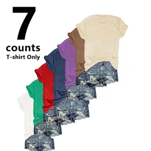 【Limited time deal】Women's Short Sleeve T-Shirts Multipack, Solid Color Round Neck Casual Tee Tops Women Underwear T-shirt only