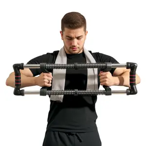 Adjustable All-in-One Fitness Machine – Perfect Gift for Men & Women，220LB Home Gym Strength Training Equipment，Resistance 40-220LB，Upper Body Muscle Builder for Chest & Arm