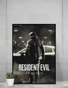 Resident Evil Requiem Poster - Leon S. Kennedy Wall Art - Survival Horror Gaming Fine Art Print