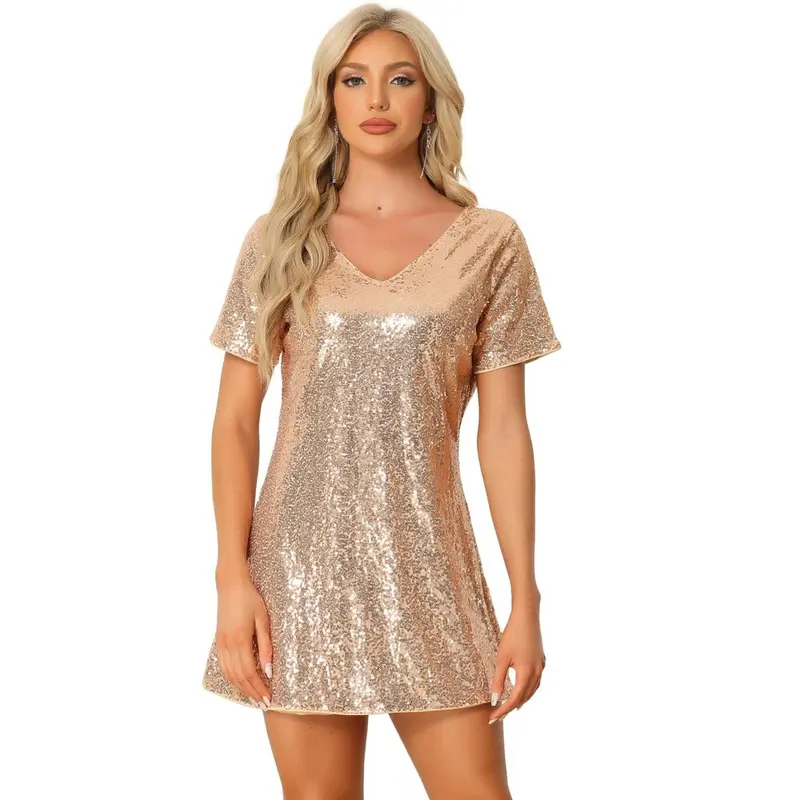 kaja mini dress gold outcast - TikTok Shop