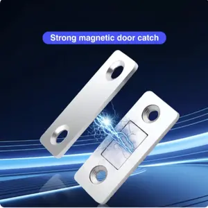 6 Pairs Magnetic Cabinet Door Closers, Ultra-Thin Magnetic Latch with Screws, Suitable for Sliding Doors Kitchen Cabinets Drawers Closure, Secure Latch Closure, Magnetic Lock