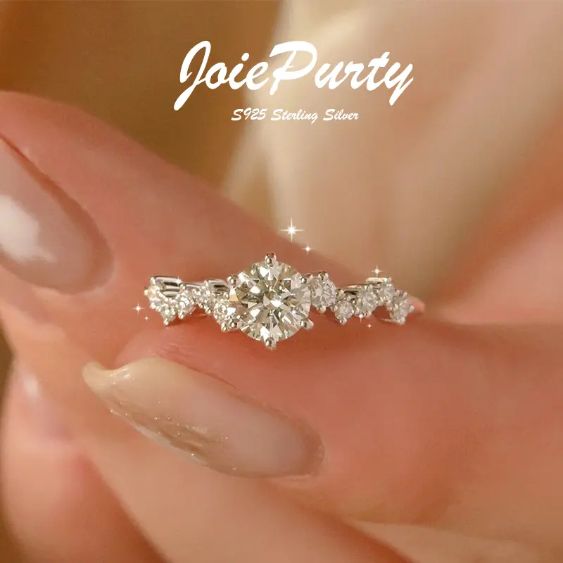 S925 Silver Twinkling Starry Ring – Elegant Everyday Jewelry for Women, Perfect as a Wedding/Party/Anniversary/Festive Gift
