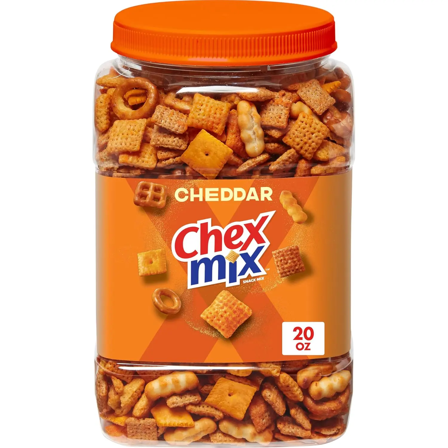 Cheddar Snack Mix, Salty Snacks Tub, 20 oz