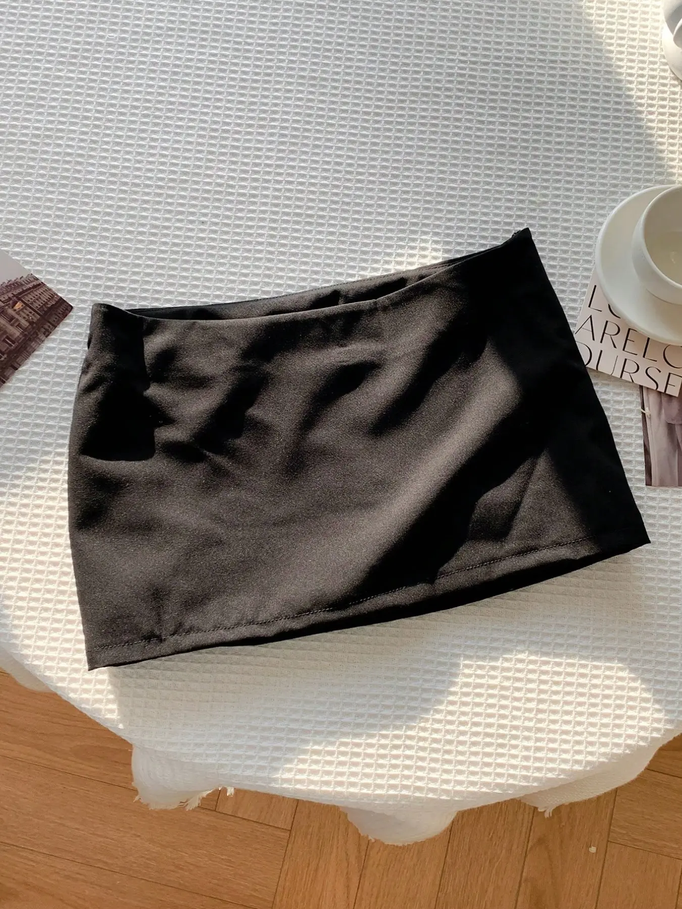 Black high waist bodycon mini skirt, soft stretchy fabric, Y2K trendy streetwear, Chic sexy slim fit Fitted style, for daily casual, party clubwear, summer fashion essential for women, short skirt, 2026 hot sale ladies, Womenswear