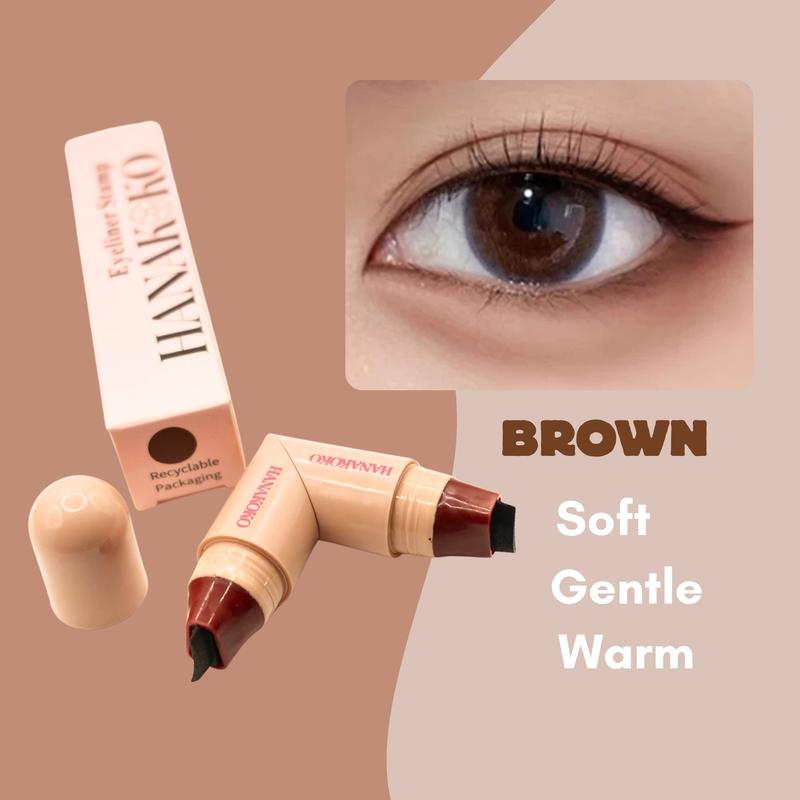 HANAKOKO Cop Eyeliner Satu Langkah untuk Aplikasi Tepat Alat Eyeliner Mudah Digunakan untuk Penampilan Berdefinisi