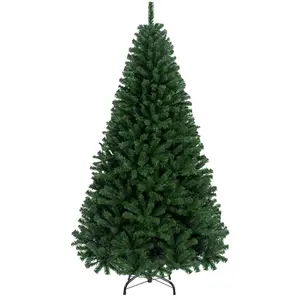 Artificial Christmas Tree 6.5ft/7.5ft, Premium Unlit Hinged Design with Dense Branches, Realistic Full Spruce Holiday Décor, Easy Assembly, Metal Stand