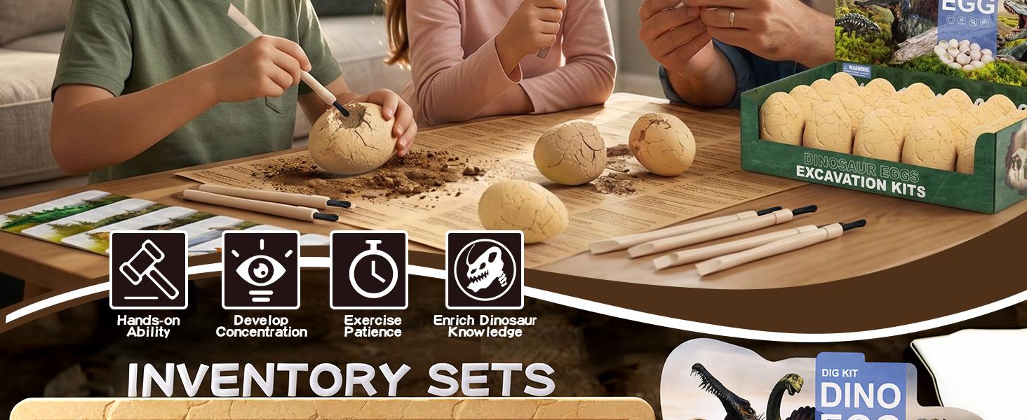 24 Dinosaur Eggs Dig Kit Toys for Kids, Dinosaur Eggs Excavation Kit with Magnifier, Easter Basket Stuffers, Science STEM Birthday Party Favors Gifts for Boys Girls Age 3 4 5 6 7 8 9 10 + Years Old 24 Dinosaur Eggs Dig Kit Toys for Kids, Dinosaur Eggs Excavation Kit with Magnifier, Easter Basket Stuffers, Science STEM Birthday Party Favors Gifts for Boys Girls Age 3 4 5 6 7 8 9 10 + Years Old