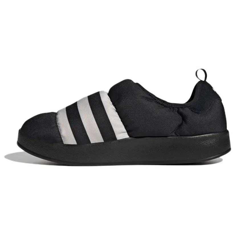 Women's Adidas Originals Puffylette Low-Top Comfortable Unisex Casual Trainer, Black Shoe, Stylish Footwear