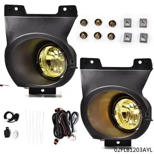 Fit For 11-14 Ford F-150 Pair Front Bumper Fog Lights Left+Right Switch Bracket