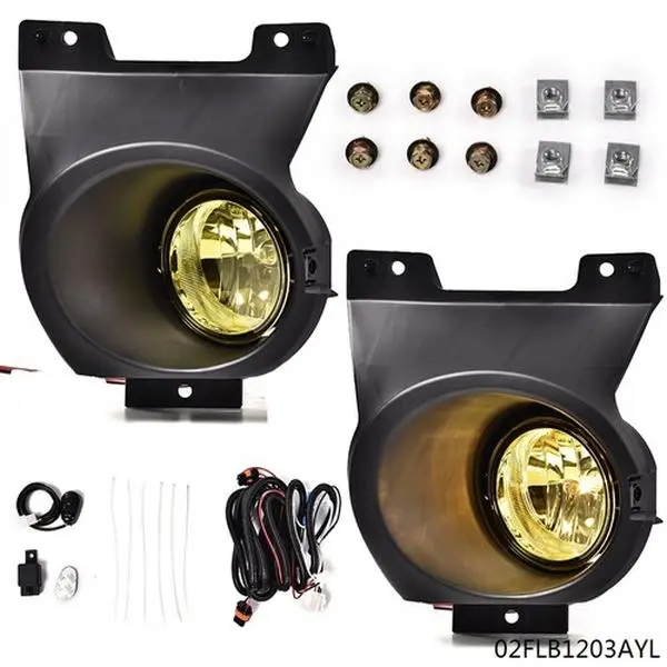 Fit For 11-14 Ford F-150 Pair Front Bumper Fog Lights Left+Right Switch Bracket