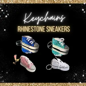 Rhinestone Sneaker Keychains