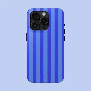 for iPhone17 ProMax, 17Air, 16Pro, 15, 14, 13, 12. Blue striped iPhone case, compatible with Premium phone case,Shockproof protective phone case,Smart phone case, a gift for girls style nf phone case music gift funny festive holiday case