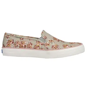 Keds Womens Double Decker Canvas Slip On Sneakers Shoes Casual - Green