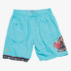 Mitchell & Ness Vancouver Grizzlies Turquoise 1996-97 Road Swingman Shorts
